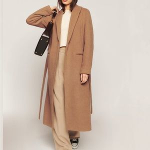 Reformation Greenwich Coat - Size Small